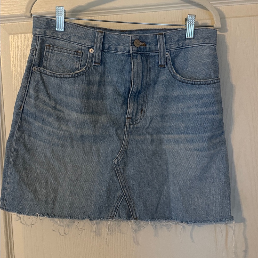 Madewell Blue Denim Skirt